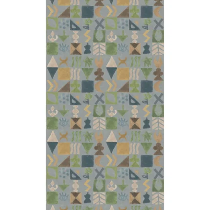 Potato Print wallpaper in Blue by G P & J Baker