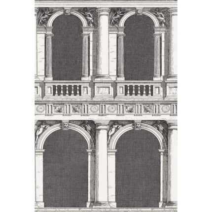 Procuratie wallpaper in Black/white by Cole & Son