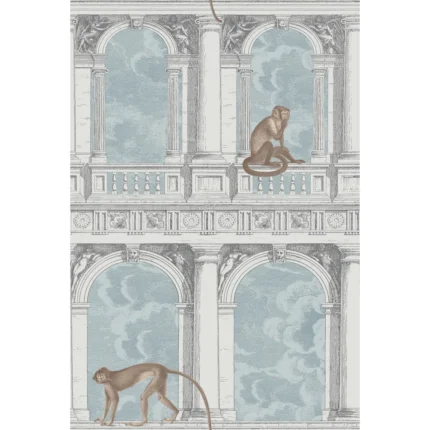 Procuratie Con Vista wallpaper in Stone and Powder Blue by Cole & Son