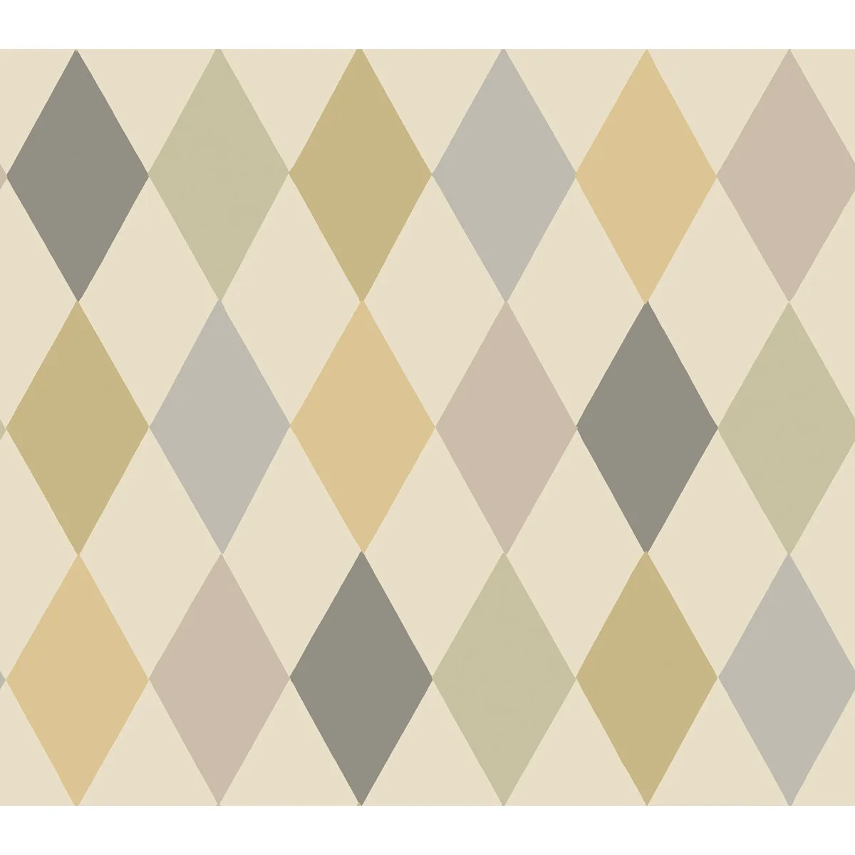 Punchinello wallpaper in Metal On Lin by Cole & Son, diamond pattern