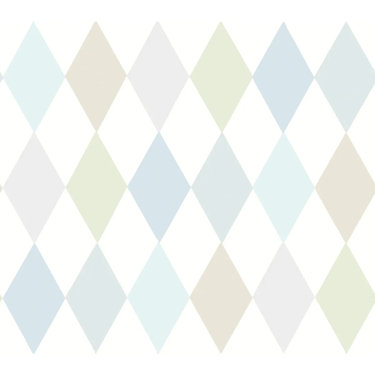 Punchinello wallpaper in Soft Blue by Cole & Son, diamond pattern