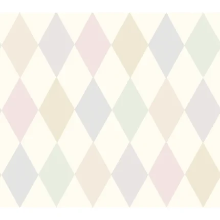 Punchinello wallpaper in Soft Pink by Cole & Son, diamond pattern
