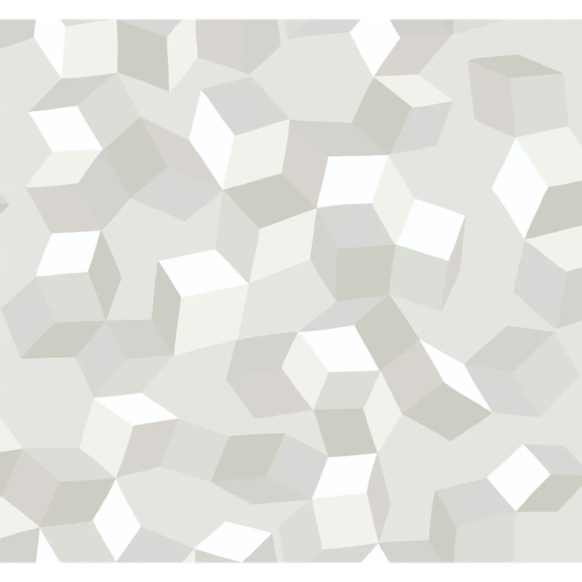 Puzzle White on White Wallpaper - Geometric Ii Collection by Cole & Son - Shop Safe in Houston Wallpapering Puzzle wallpaper in White On White by Cole & Son