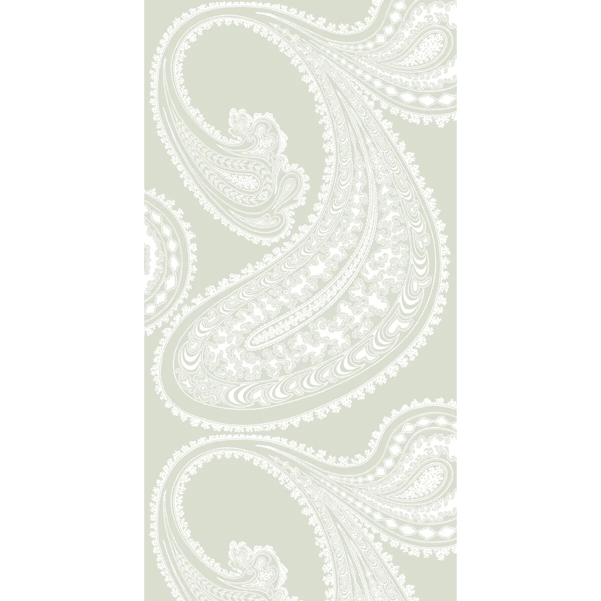 Rajapur wallpaper in White/olive by Cole & Son