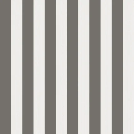 Regatta Stripe wallpaper in Black/white/linen by Cole & Son