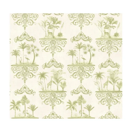 Rousseau wallpaper in Old Olive by Cole & Son
