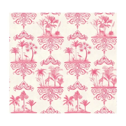 Rousseau wallpaper in Rose Pink by Cole & Son