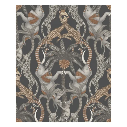 Safari Totem wallpaper in Gngr and Tp/chrcl by Cole & Son