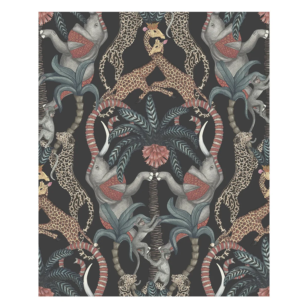 Safari Totem wallpaper in Rby and Prntrmbl/chrcl by Cole & Son