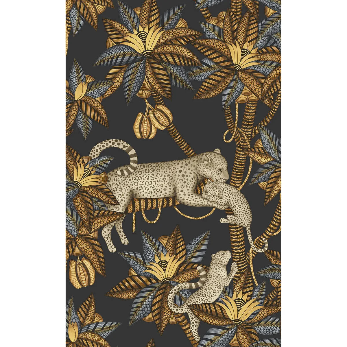 Satara wallpaper in Brntorng and Snd/blck by Cole & Son, animal/insects pattern