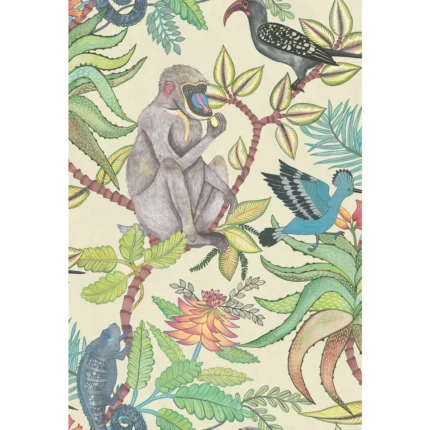 Savuti wallpaper in Cream Multi by Cole & Son