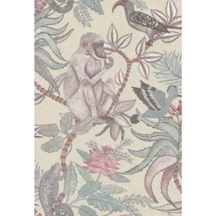 Savuti wallpaper in Stone Neutral by Cole & Son