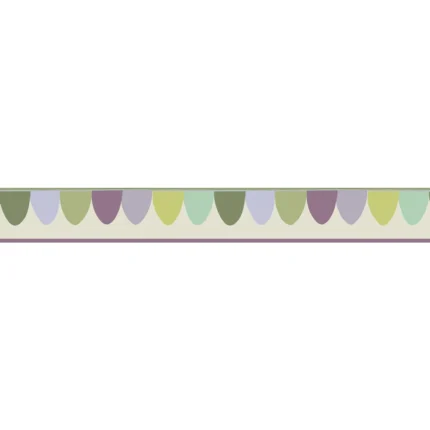 Scaramouche wallpaper in Purple and Green by Cole & Son