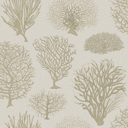 Seafern wallpaper in Stone by Cole & Son