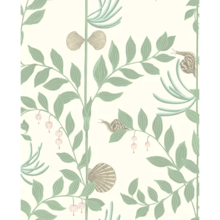 Secret Garden wallpaper in Soft Green by Cole & Son, animal/insects pattern