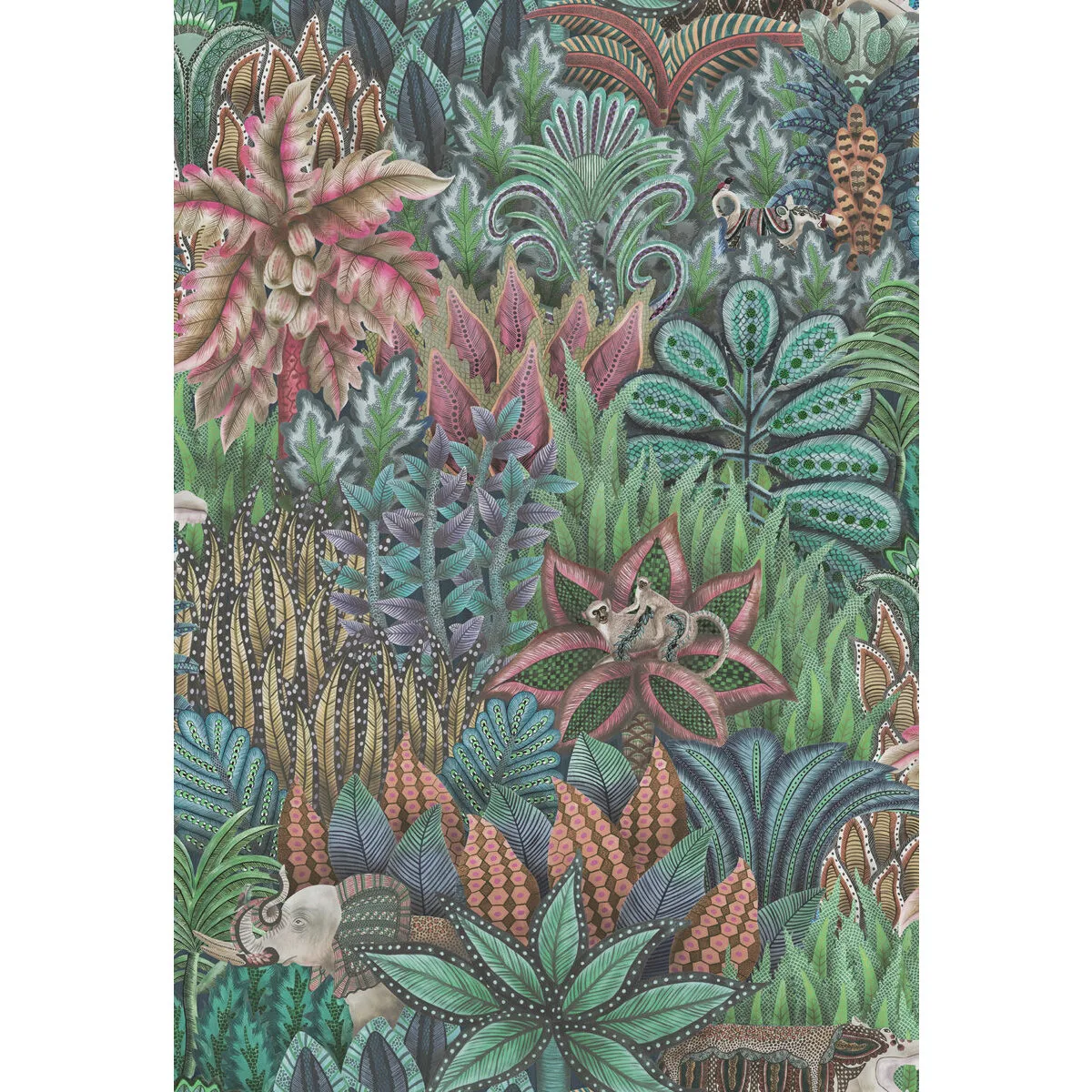 Singita wallpaper in Dark Blue by Cole & Son