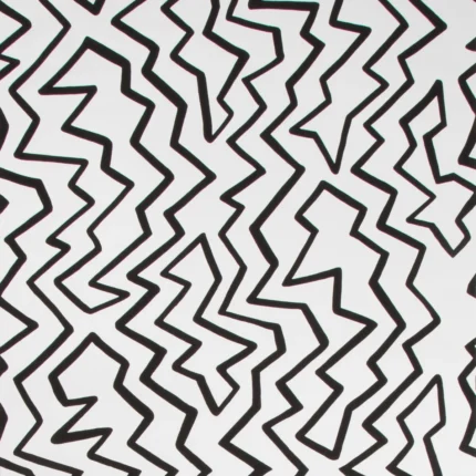 Staccato On Paper wallpaper in Black On White by Brunschwig & Fils