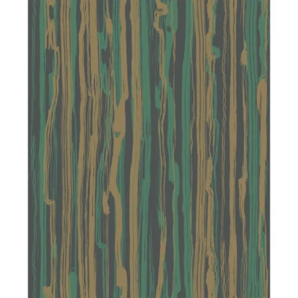 Strand wallpaper in Teal and Gold by Cole & Son