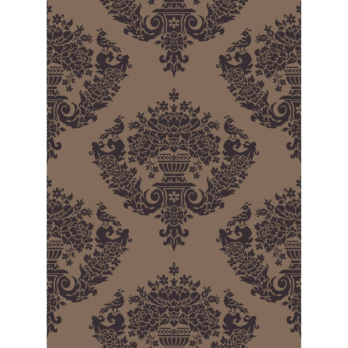 Sudbury Wp wallpaper in Bronze by Cole & Son