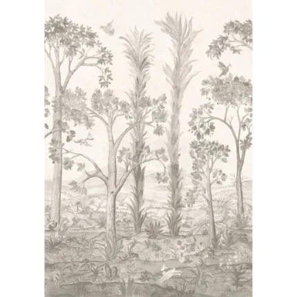 Tall Trees wallpaper in Sepia by G P & J Baker