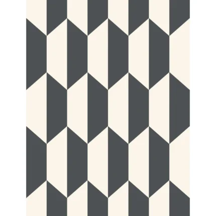 Tile wallpaper in Black and White by Cole & Son
