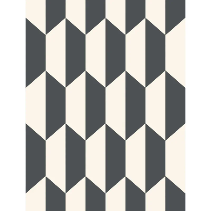 Tile wallpaper in Black and White by Cole & Son