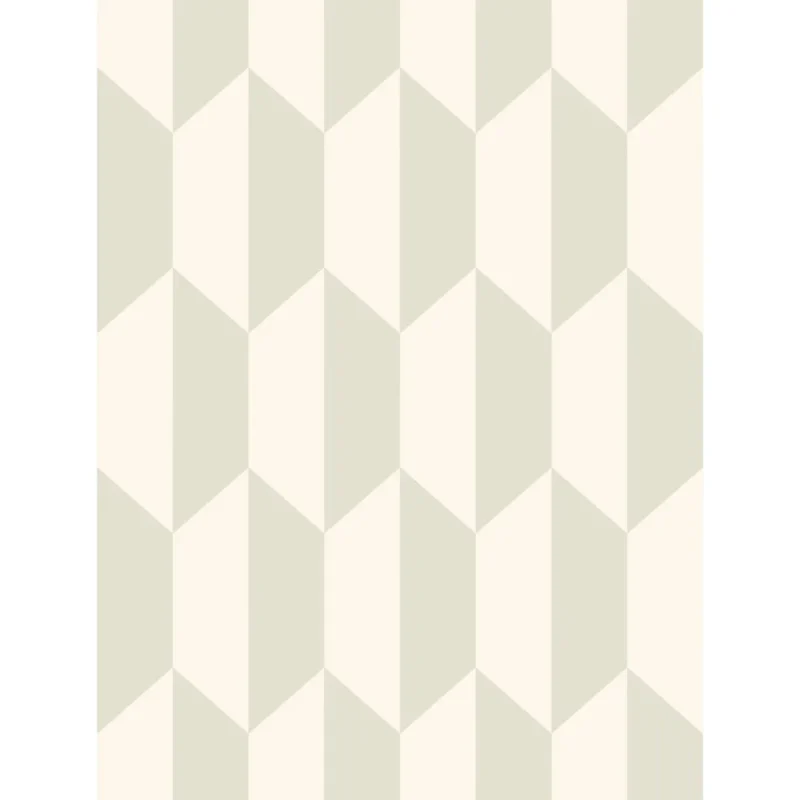 Tile wallpaper in White and Stone by Cole & Son