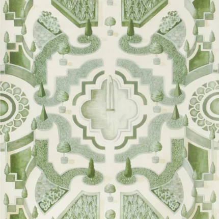 Topiary wallpaper in Leaf Green by Cole & Son