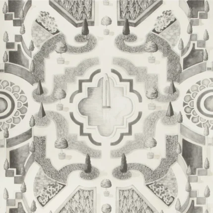 Topiary wallpaper in Soot by Cole & Son