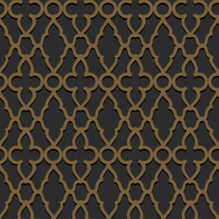 Treillage wallpaper in M Bronze/char by Cole & Son