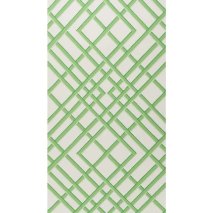 Treillage Sidewall wallpaper in Leaf by Brunschwig & Fils