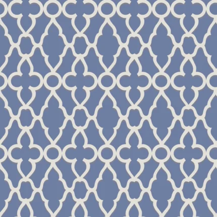 Treillage wallpaper in White/hyacinth by Cole & Son