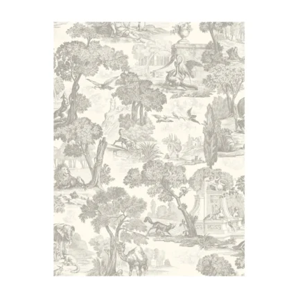 Versailles Wp wallpaper in Charcoal by Cole & Son
