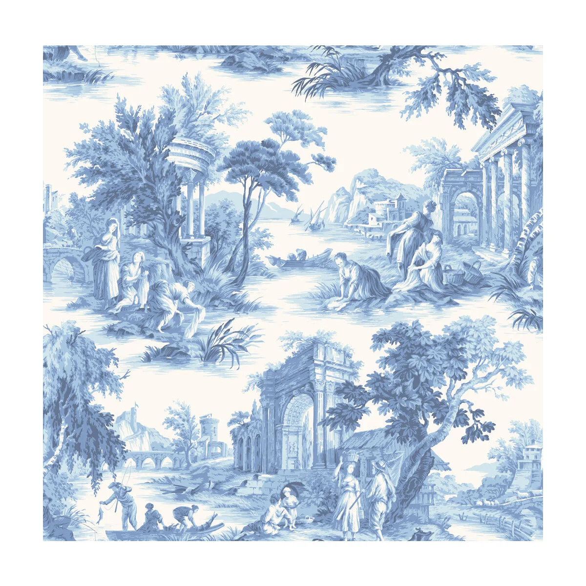 Villandry wallpaper in Cobalt Blue by Cole & Son