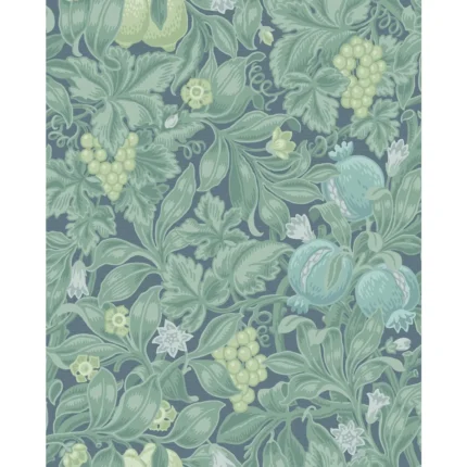 Vines of Pomona wallpaper in Teal/viri by Cole & Son, botanical & floral pattern