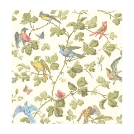 Winter Birds wallpaper in Multi-coloured by Cole & Son, animal/insects pattern
