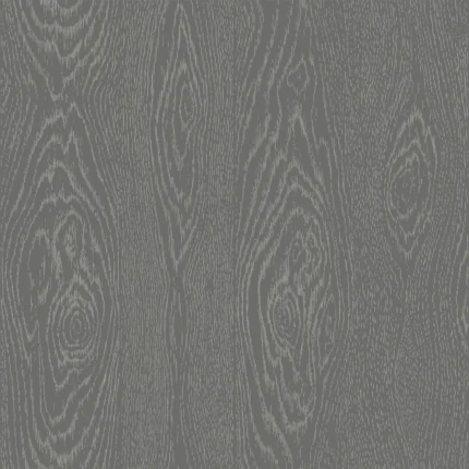 Wood Grain wallpaper in Black and Silver by Cole & Son