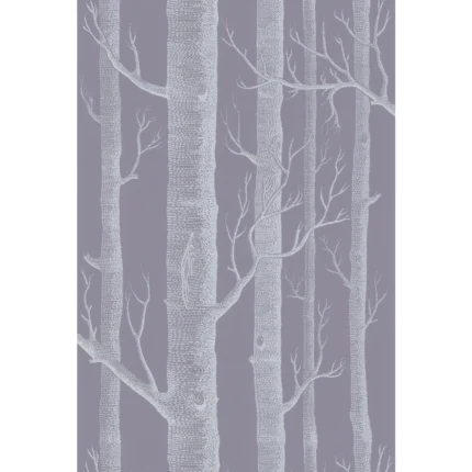 Woods wallpaper in Ivory/lilac by Cole & Son