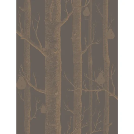 Woods & Pears wallpaper in Bronze/black by Cole & Son