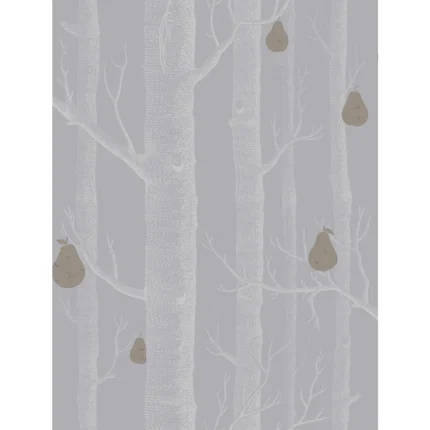 Woods & Pears wallpaper in Slate/silver by Cole & Son