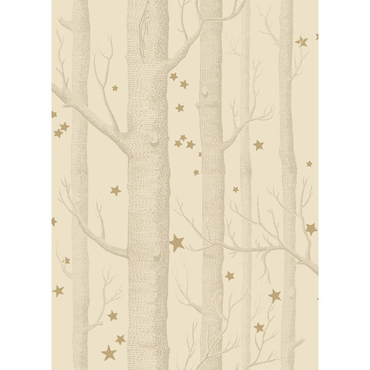 Woods & Stars wallpaper in Buff/gold by Cole & Son