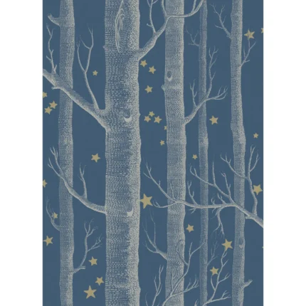 Woods & Stars wallpaper in Midnight by Cole & Son