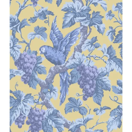 Woodvale Orchard wallpaper in Hyac/och by Cole & Son, botanical & floral pattern