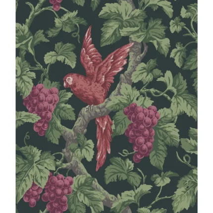Woodvale Orchard wallpaper in Ruby/ch by Cole & Son, botanical & floral pattern