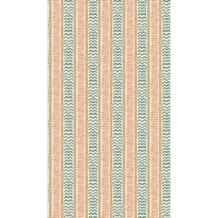 Wriggle Room wallpaper in Teal/spice by G P & J Baker