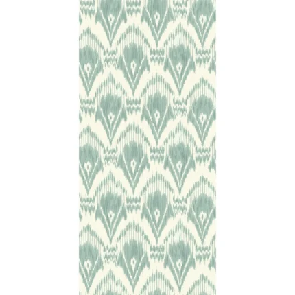 Zaraband wallpaper in Aqua by G P & J Baker, geometric pattern