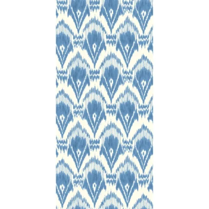 Zaraband wallpaper in Blue by G P & J Baker, geometric pattern