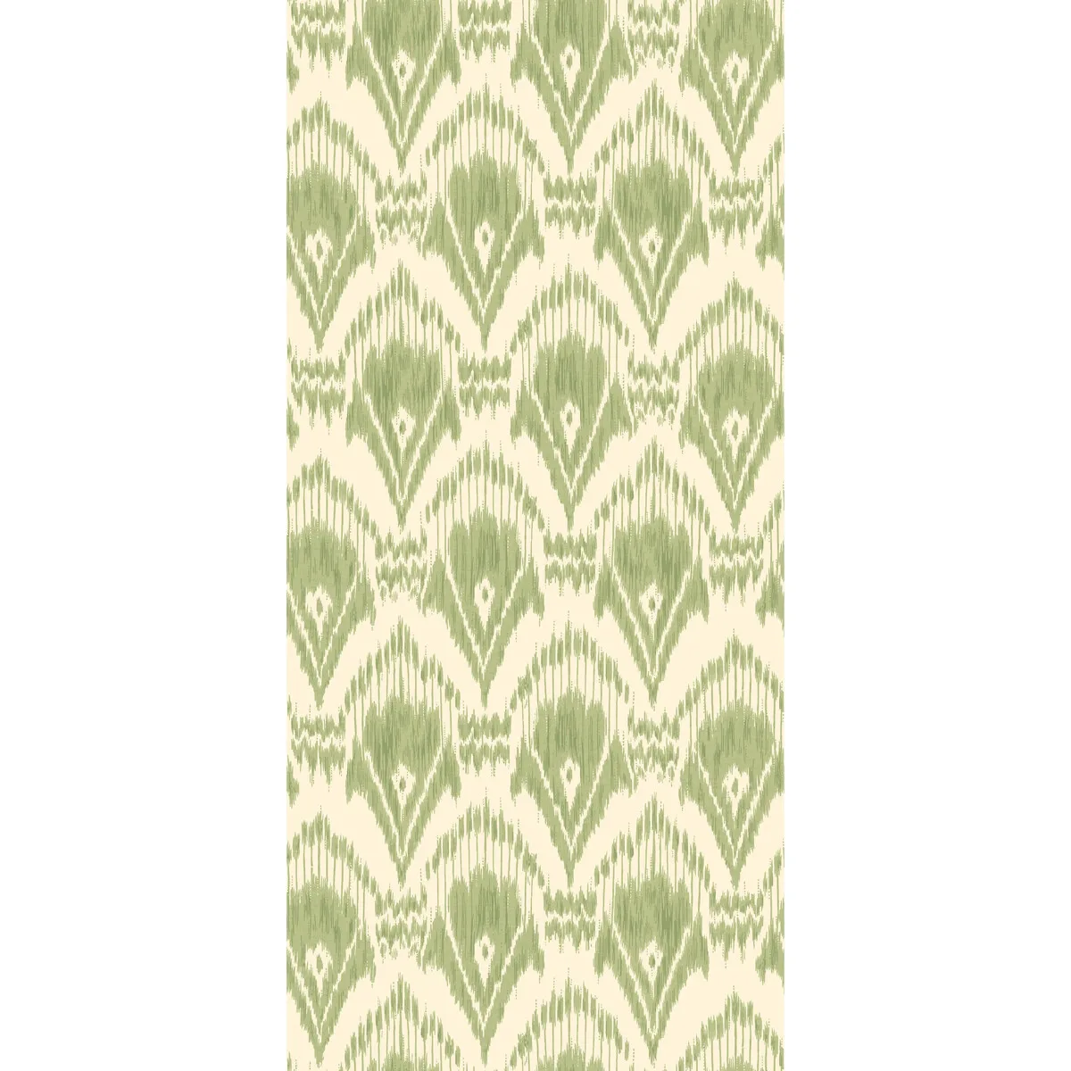 Zaraband wallpaper in Green by G P & J Baker, geometric pattern