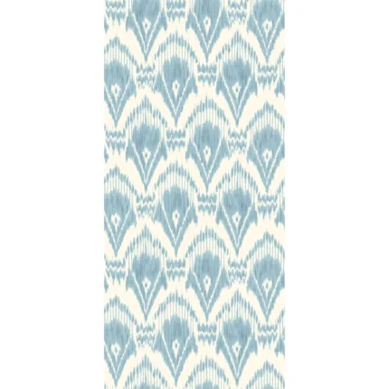 Zaraband wallpaper in Soft Blue by G P & J Baker, geometric pattern