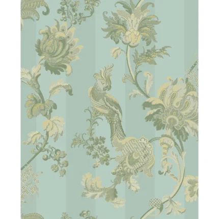 Zerzura wallpaper in Duck Egg and Olive by Cole & Son